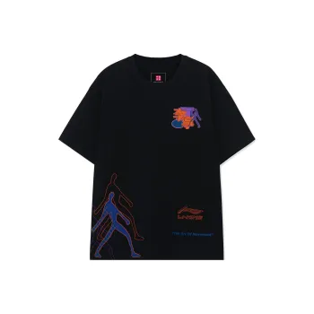 LiNing China Li Ning T Shirts Men Black