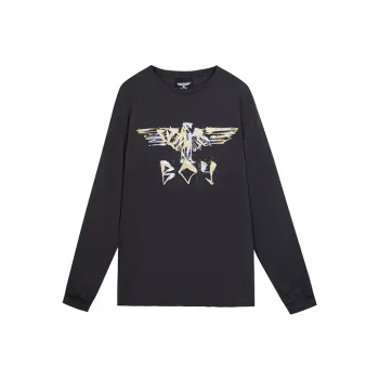 Boy London FW21 Straight Long Sleeved T Shirt Unisex Gray