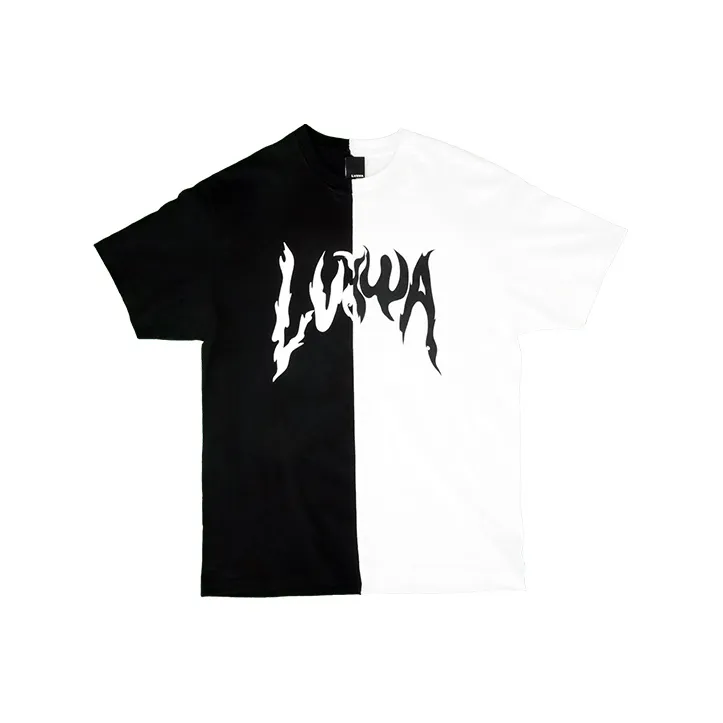 LVXWA T Shirt Unisex Black White-0