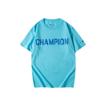 Champion T Shirt US Version Unisex Sky Blue