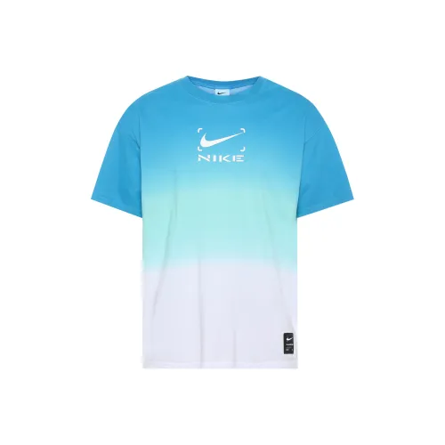 Nike SS23 Logo Vintage Dopamine Crew Neck Short Sleeve T Shirt Blue
