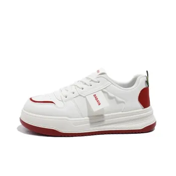 Babaya Abrasion Resistant Low Top Skateboard Shoes Women's Red Apple