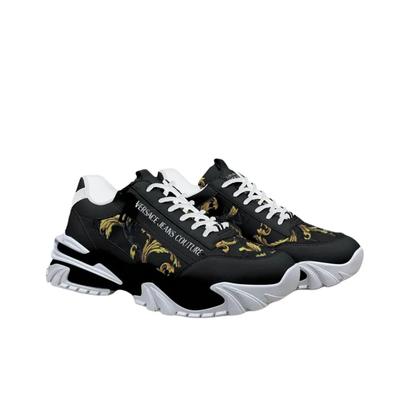 VERSACE JEANS COUTURE Trail Trek Low Top Casual Shoes Men's Black-2