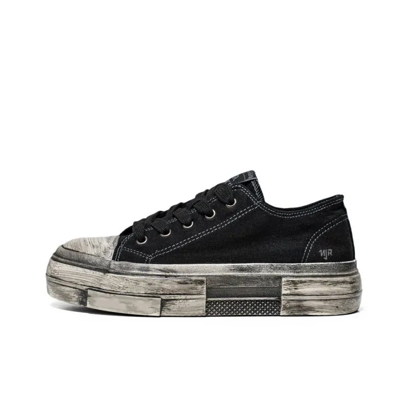 NANJIREN Anti Slip And Wear Resistant Height Increasing Low Top Canvas Shoes Men's-3