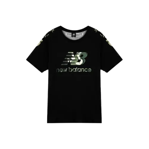 New Balance Set in Sleeve T Shirt Men's Black