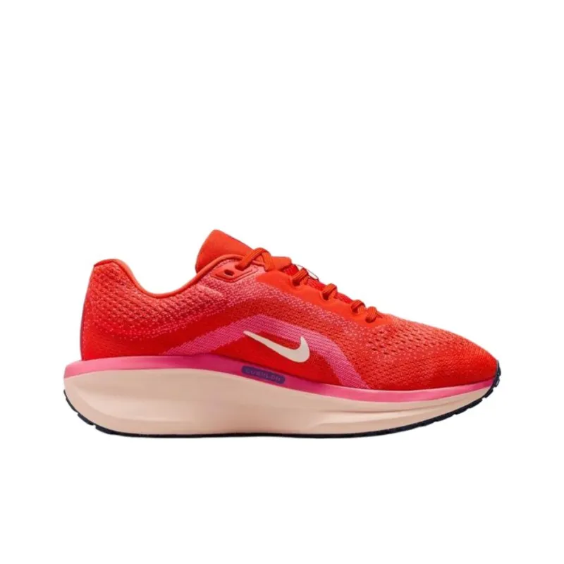 Nike Winflo 11 Cushioning Breathable Low Top Running Shoes Women's Red-1