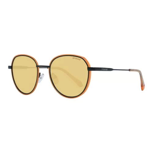 Polaroid Stainless Steel Butterfly Sunglasses Unisex Black