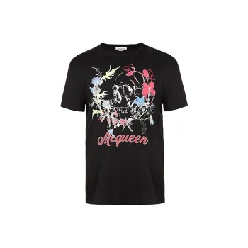 Alexander McQueen T-Shirts Men Black