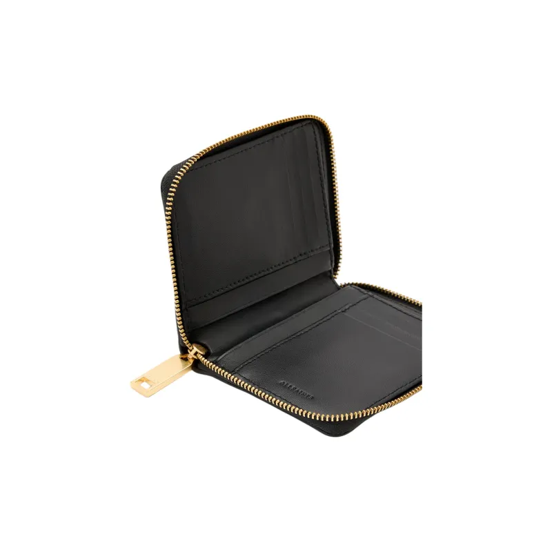 ALLSAINTS Cow Leather Wallet Unisex Black-3