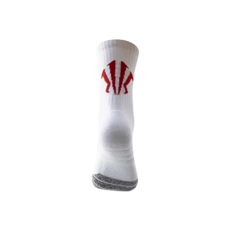 Anta Basketball Collection Irving Collection Basketball Socks Unisex 1 Pack Pure White/Neon Red-1