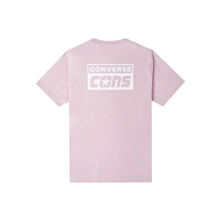 Converse T-Shirts Men Pink Purple-0