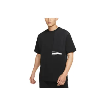 Jordan Drop Shoulder Sleeve T Shirt Men's Black