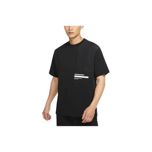 Jordan Drop Shoulder Sleeve T Shirt Men's Black