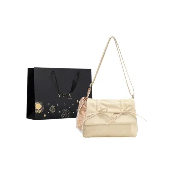Yi Brigade PU Shoulder Bag Women's Swan White/Ballet Pink/Versatile Black