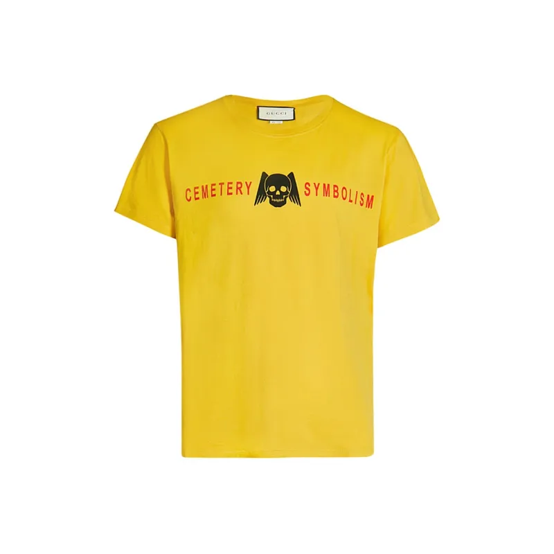 GUCCI T-Shirts Men Yellow-0