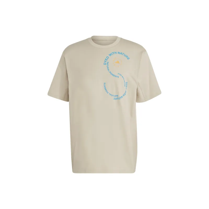 Adidas x Stella McCartney Drop Shoulder Sleeve T Shirt Unisex Yellow Green-0