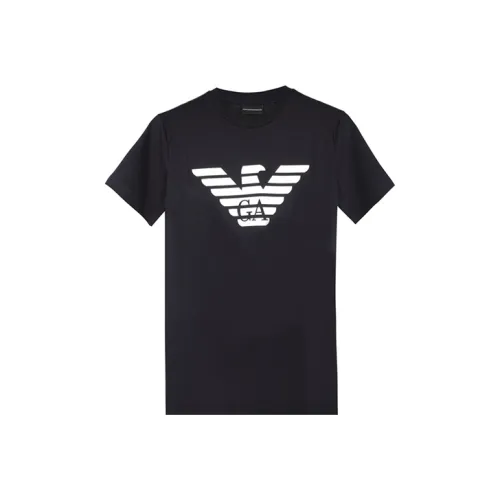 EMPORIO ARMANI Asv Organic jersey T shirt With Logo Print