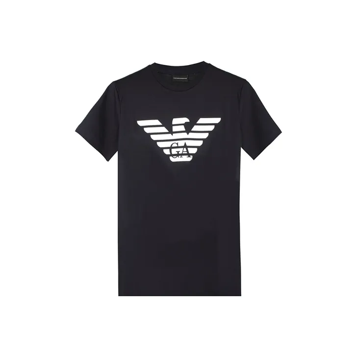 EMPORIO ARMANI Asv Organic jersey T shirt With Logo Print-0