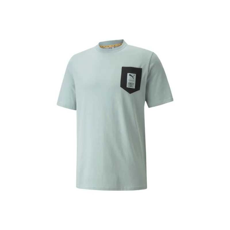 PUMA x FIRST MILE T Shirt Men's Light Green-0