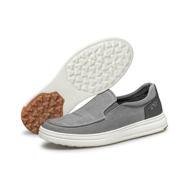 ZRO Breathable Cushioning Height Increase Low Top Casual Shoes Men's Gray-6