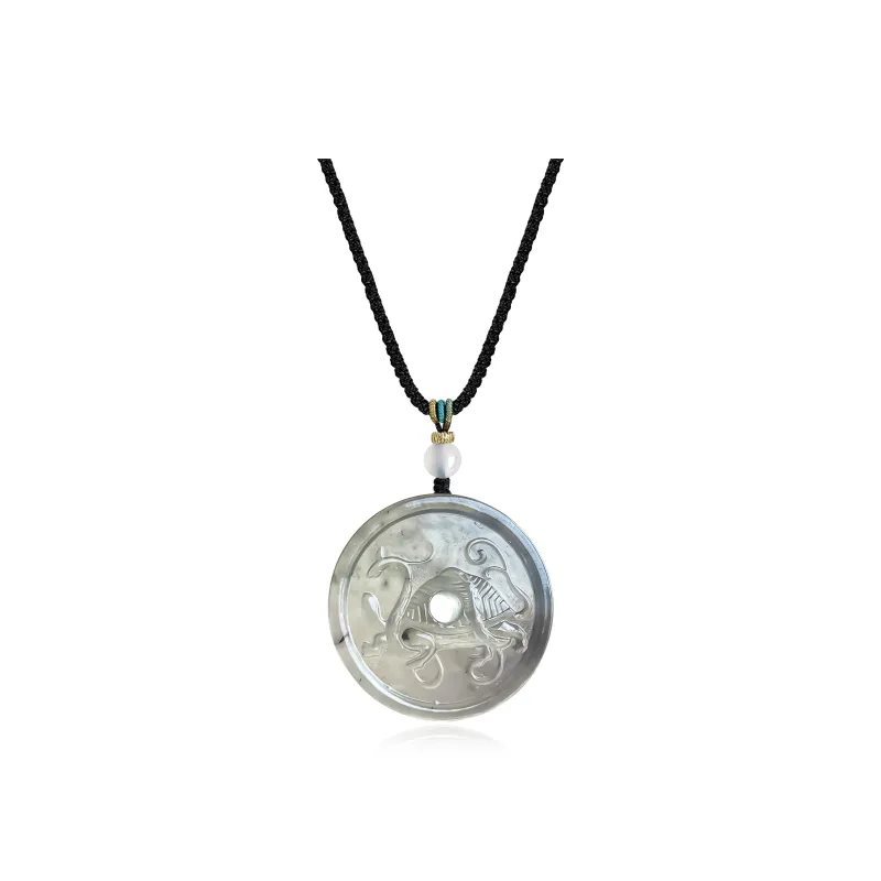 JIAOSHIYU Serpentine Jade Necklaces Unisex-6
