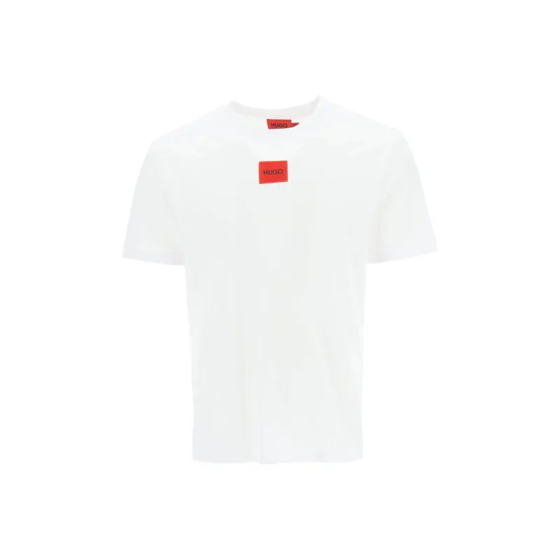 HUGO BOSS Logo Label Jersey T Shirt-0
