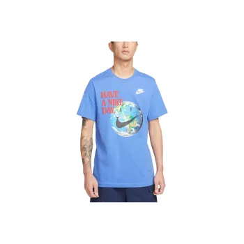 Nike T Shirts Men Light Racing Blue