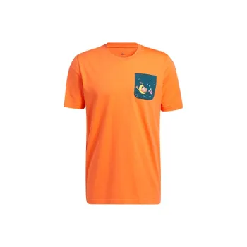 Adidas T Shirts Men Orange Yellow