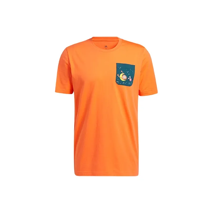 Adidas T Shirts Men Orange Yellow-0