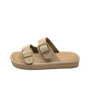 ZHR Slide Slippers Women's Khaki, Chestnut