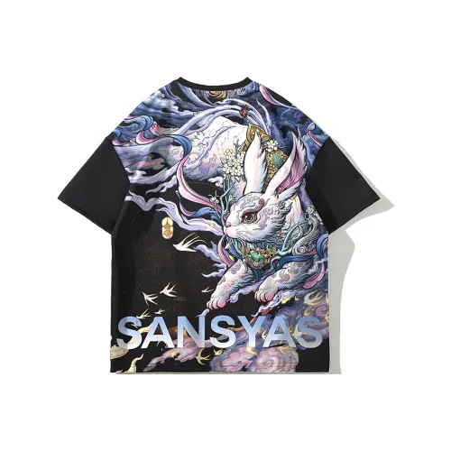 SANSYAS XINJINGCHENGMING Straight T Shirt Unisex