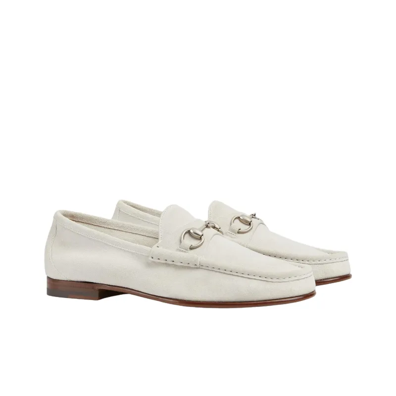 GUCCI Horsebit 1953 Casual Shoes Men's Light Gray-1