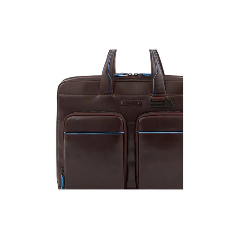 PIQUADRO Leather Briefcases Handbags Regular Unisex Brown-4
