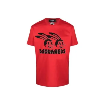 DSQUARED 2 Logo Printed Crewneck T Shirt