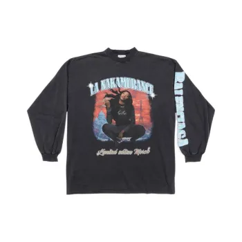 Balenciaga Music Aya Nakamura Merch Long Sleeve T Shirt Oversized