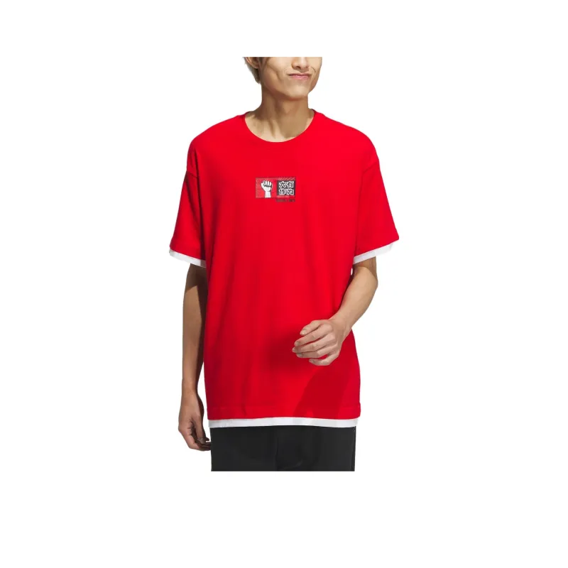 Adidas Neo T Shirt Unisex Light Scarlet-0