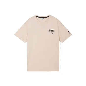 PUMA Elevate Tape T Shirts Men Apricot