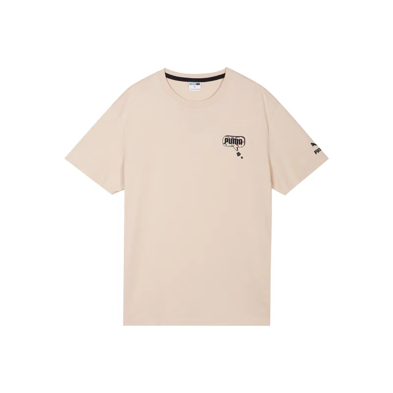 PUMA Elevate Tape T Shirts Men Apricot-0