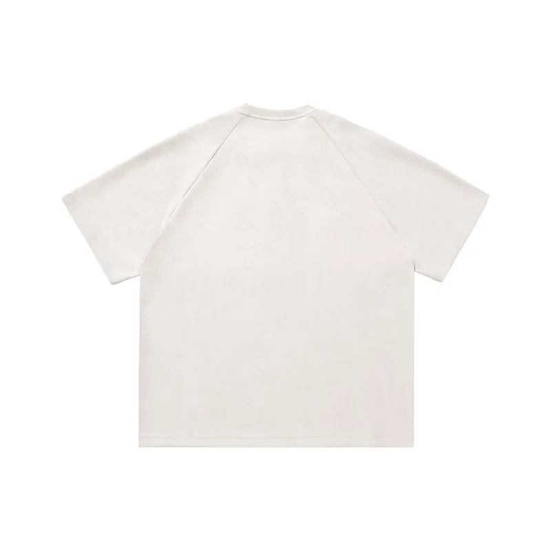 WOOD SOON Crew Neck Loose Fit Trendy Brand American Casual T Shirt Unisex-1