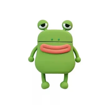 Beams Compatibility Airpods4/3/Pro/Pro2 Silicone Creative Individual Cute Quirky Frog Headphone Cases