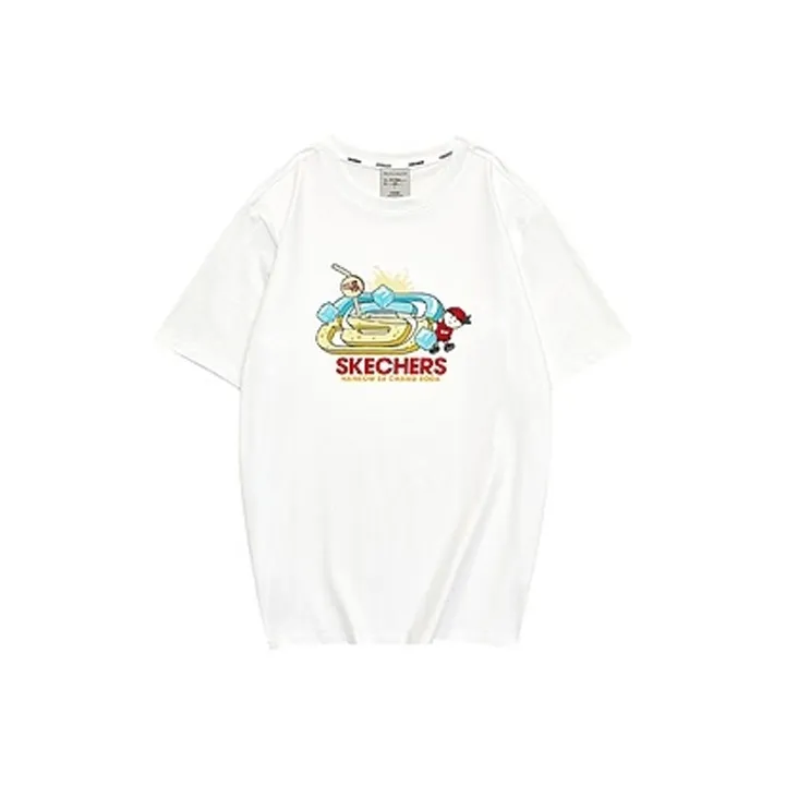 Skechers Hankou No. 2 Factory Joint Series Drop Shoulder Sleeve T-Shirt Unisex-0