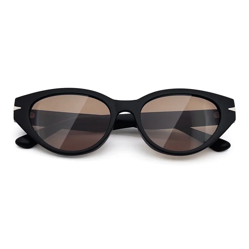 ENFANTIN TR/Memory Plastic Cat Eye Sunglasses Unisex-1
