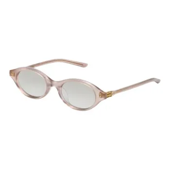 GENTLE MONSTER Plate Frame Metal Oval Sunglasses Unisex Pink