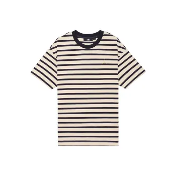 LI NING 1990 T Shirts Men Dark Ship Blue