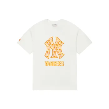 MLB Drop Shoulder Sleeve T Shirt Unisex Cream
