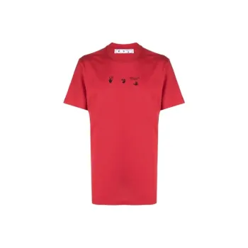 OFF WHITE SS21 T Shirts Men Red