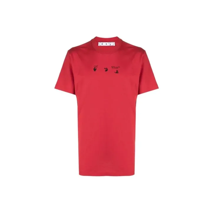 OFF WHITE SS21 T Shirts Men Red-0