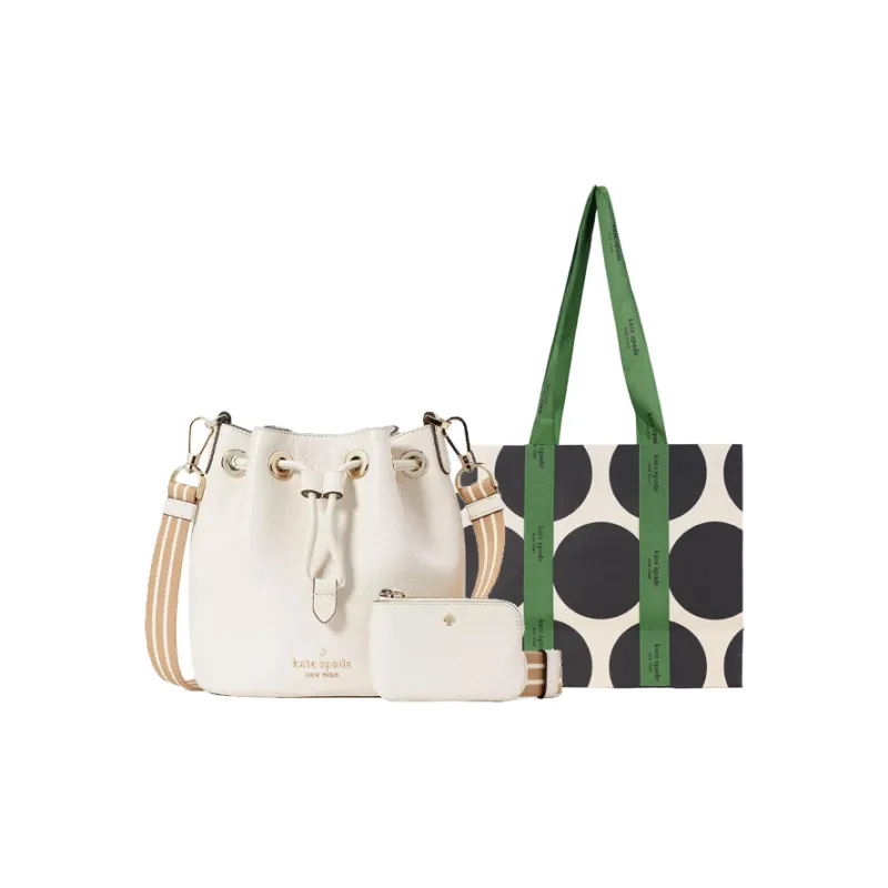 Kate Spade Pebble Leather Shoulder Bag, Crossbody Bag Mini Women's Parchment Paper Multicolor-5