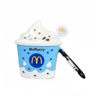 Beams Compatibility Airpods4/3/Pro/Pro2 Silicone Creative Individual Ins McFlurry M Ice Cream Headphone Cases