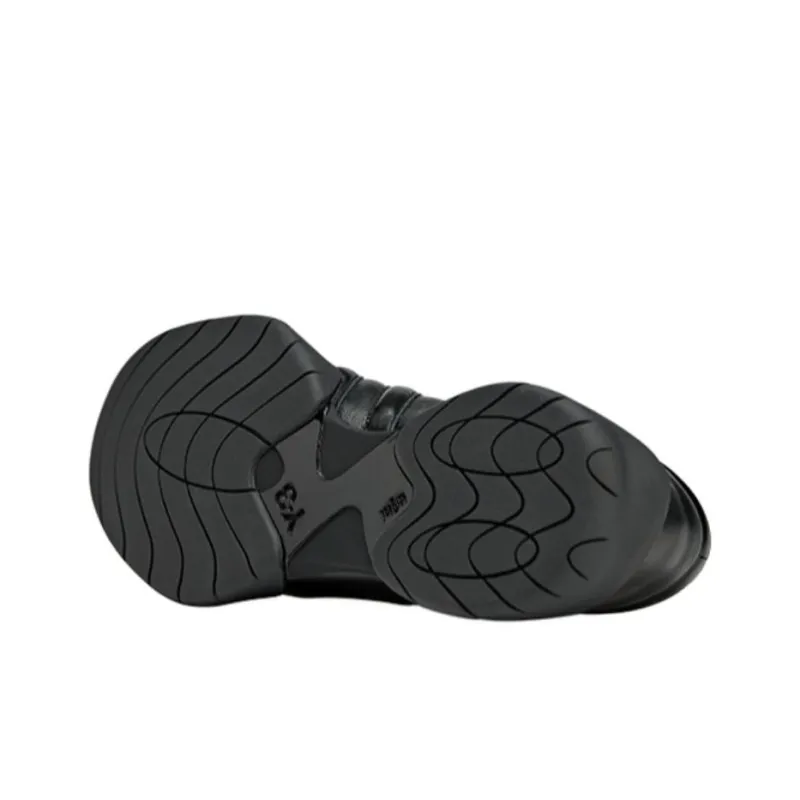 Y 3 Low Top Casual Shoes Unisex Black-2